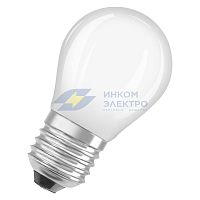 Лампа светодиодная филаментная PARATHOM DIM CL P GL FR 40 dim 4.8W/827 4.8Вт 2700К тепл. бел. E27 470лм P угол пучка 320град. 220-240В диммир. (замена 40Вт) матов. стекло OSRAM 4058075590779