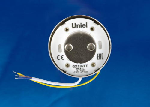 Светильник точечный GX53/FT Nickel 10 Prom накладной никель Uniel UL-00004148 Светильник точечный GX53/FT Nickel 10 Prom накладной никель Uniel UL-00004148