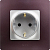 Рамка 1-м СП Etika IP20 сливовый IEK 672561