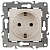 Розетка 1-м СП Эра12 12-2101-02 16А IP20 16AX 250В 2P+E Schuko механизм сл. кость Эра Б0014676