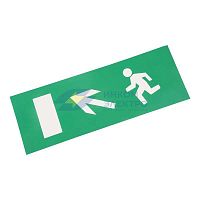 Наклейка для аварийного светильника &quot;Направление к эвакуационному выходу налево вверх&quot; Rexant 74-0110-1