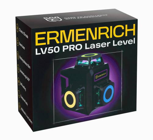 Уровень лазерный PRO LV50 фиолет. Ermenrich 84086 фото 10 Уровень лазерный PRO LV50 фиолет. Ermenrich 84086 фото 10