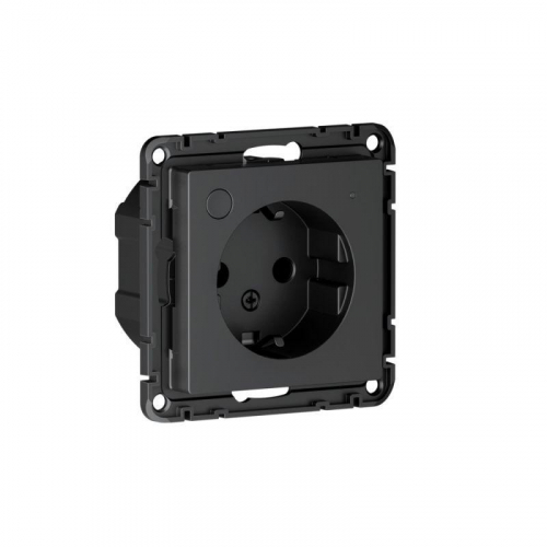 Розетка AtlasDesign Smart 16А L+N с заземл. защ. шторки Zigbee механизм карбон SE ATN001045Z фото 8