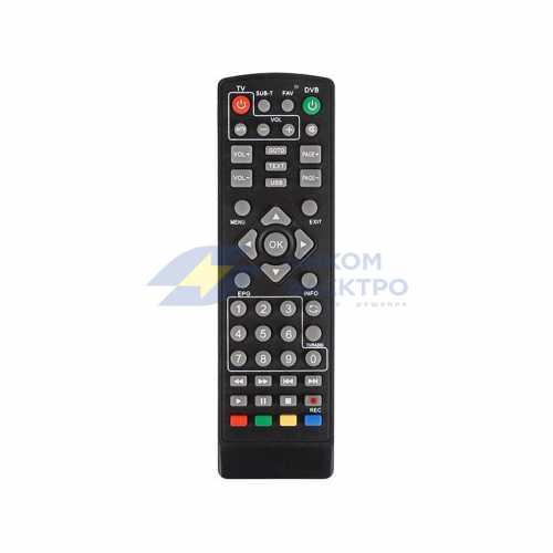 Пульт универсальный для DVB-T2 с функцией упр. телевизором (RX-DVB-014) Rexant 38-0014