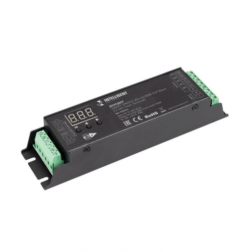 Декодер SMART-DMX512-305-63-RDM-SUF Black (12-48В 5х4А Terminal) IP20 металл INTELLIGENT ARLIGHT 036244 Декодер SMART-DMX512-305-63-RDM-SUF Black (12-48В 5х4А Terminal) IP20 металл INTELLIGENT ARLIGHT 036244
