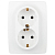 Розетка 2-м СП Эра12 12-2106-01М 16А 250В 2X2P+E Schuko бел. матов. Эра Б0065721
