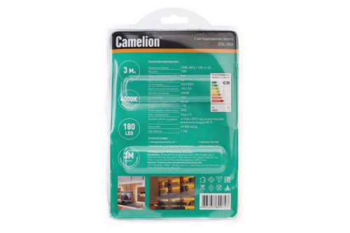 Лента светодиодная DSL-008 2835-60D IP20 4000К (уп.3м) Camelion 15694 фото 3 Лента светодиодная DSL-008 2835-60D IP20 4000К (уп.3м) Camelion 15694 фото 3