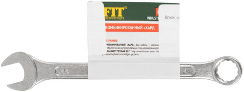 Ключ комбинированный "Хард" хромированное покрытие 14мм FIT 63144 фото 3 Ключ комбинированный "Хард" хромированное покрытие 14мм FIT 63144 фото 3