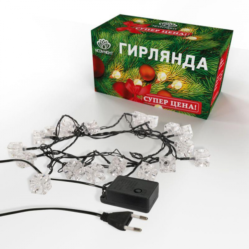 Гирлянда светодиодная "Кубики" 2.8м 20LED мультиколор 2Вт IP20 с контроллером 8 режимов Neon-Night 303-061 фото 9