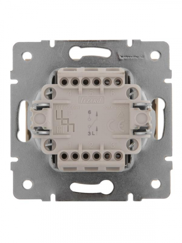 Выключатель 1-кл. СП Rain IP20 механизм крем. LEZARD 703-0388-100 фото 2 Выключатель 1-кл. СП Rain IP20 механизм крем. LEZARD 703-0388-100 фото 2