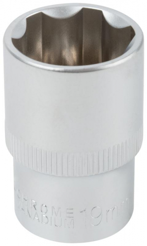 Головка шестигранная CrV 1/2дюйм 19мм FIT 62049 фото 2 Головка шестигранная CrV 1/2дюйм 19мм FIT 62049 фото 2