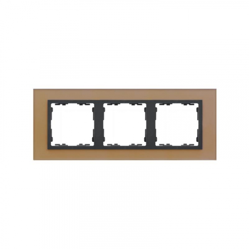 Рамка 3-м Simon82 Nature медь/графит стекло Simon 82837-34 Рамка 3-м Simon82 Nature медь/графит стекло Simon 82837-34