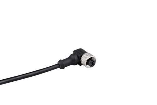 Кабель сединительный 2м с гнездом M12х4 90град. ПВХ IP68 EMAS SKM12х4DXV2