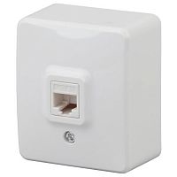 Розетка компьютерная ОП Эксперт RJ45 11-3203-01 IP20 бел. Эра Б0020730