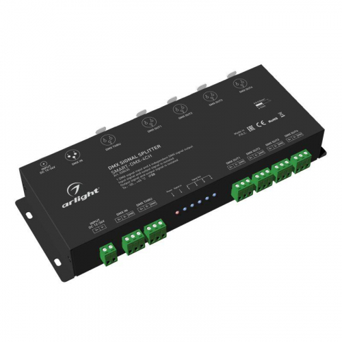 Сплиттер-DMX SMART-DMX-4CH (12-36В XLR3) (IP20 металл) Arlight 028435 Сплиттер-DMX SMART-DMX-4CH (12-36В XLR3) (IP20 металл) Arlight 028435