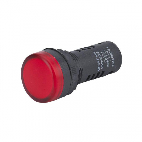 Индикатор помехозащищенный ND16-22D/4K2 красн. AC 230В (R) CHINT 146692 Индикатор помехозащищенный ND16-22D/4K2 красн. AC 230В (R) CHINT 146692