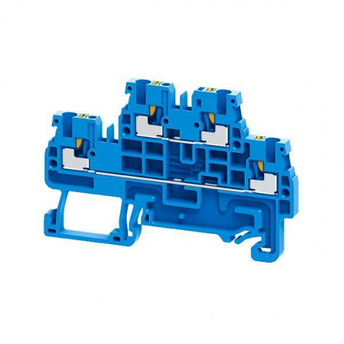 Клемма 2х-ярусная push-in OptiClip CPDL-2.5-2L-I-BU син. КЭАЗ 331863