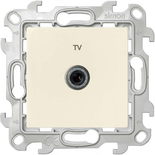 Розетка телевизионная оконечная TV СП Simon 24 IP20 механизм сл. кость Simon 2450476-031