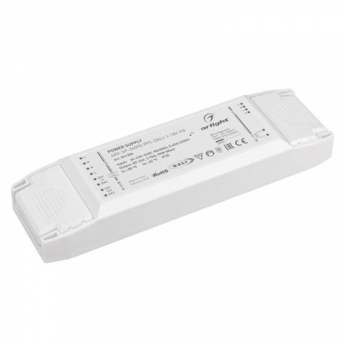 Блок питания ARV-SP-24090-PFC-DALI-1-10V-PD (24В 3.75А 90Вт) IP20 пластик Arlight 041386