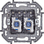 Розетка компьютерная 2-м Inspiria RJ45 кат.6 UTP механизм сл. кость IEK 673841