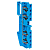 Колодка клеммная ST-4 41А 4 вывода пружинная син. EKF plc-jxb-st-4-4-blue