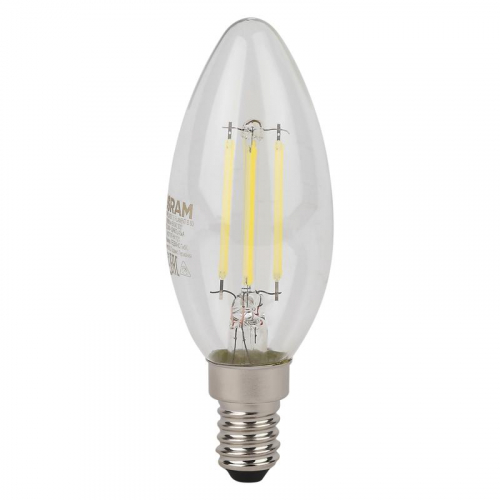 Лампа светодиодная филаментная LSCLB60 5W/827 230VFILCL 5Вт 2700К тепл. бел. E14 600лм B угол пучка 300град. 220-240В (замена 60Вт) прозр. стекло OSRAM 4058075684577 фото 2
