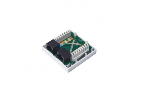 Розетка компьютерная 8P8C (RJ-45) кат.5E UTP 2 порта TOKOV ELECTRIC TKE-SMB-8P8C-2P-UTP фото 4