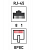 Модуль Keystone Jack RJ45 (8P8C) кат.5E UTP неэкранир. тип 180град. бел. Rexant 03-1011