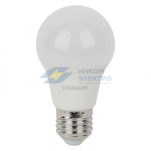 Лампа светодиодная LED Star 5Вт 2700К тепл. бел. E27 470лм A угол пучка 180град. 170-250В (замена 40Вт) матов. пластик OSRAM 4058075695566 фото 2