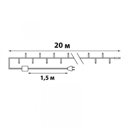 Гирлянда LED ULD-S2000-200/DGA WARM WHITE IP20 20м 200 диодов тепл. бел. свет провод зел. Uniel UL-00007308 фото 8 Гирлянда LED ULD-S2000-200/DGA WARM WHITE IP20 20м 200 диодов тепл. бел. свет провод зел. Uniel UL-00007308 фото 8