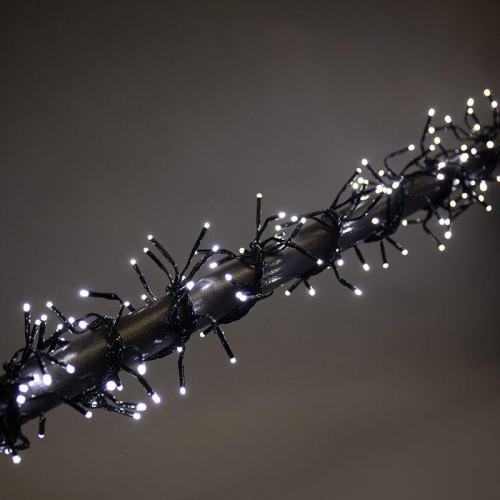 Гирлянда светодиодная "Кластер LED" 3м 288LED бел. 14Вт 220-240В IP20 провод ПВХ темн. зел. Neon-Night 303-625 фото 6