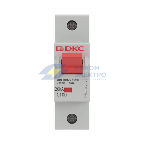 Выключатель автоматический модульный YON MD125-1C80-8ln DKC MD125-1C80 фото 2