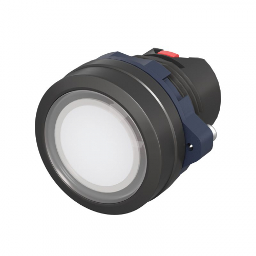 Головка кнопки плоская прозрачная без фиксации бел. DKC M22P-FMLWP