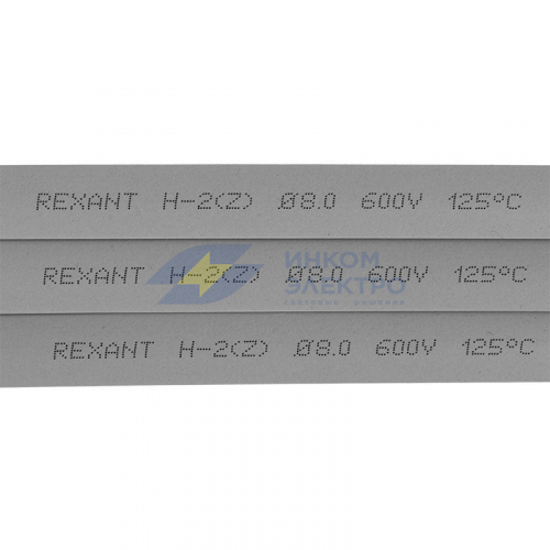 Трубка термоусадочная 8.0/4.0мм сер. 1м (уп.50шт) Rexant 20-8010 Трубка термоусадочная 8.0/4.0мм сер. 1м (уп.50шт) Rexant 20-8010