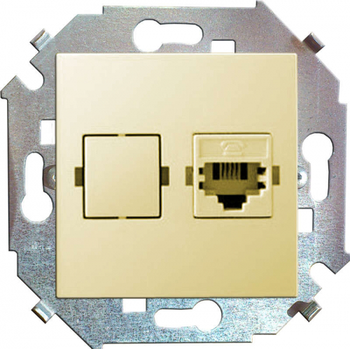 Розетка телефонная СП Simon 15 RJ11 винтов. зажимы механизм сл. кость Simon 1591480-031 Розетка телефонная СП Simon 15 RJ11 винтов. зажимы механизм сл. кость Simon 1591480-031