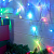 Гирлянда светодиодная "Айсикл" (бахрома) 1.8х0.5м 48LED RGB 4.1Вт 230В IP20 провод прозр. Neon-Night 255-009