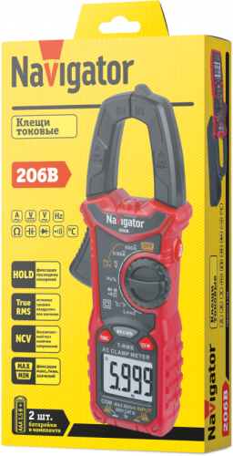 Клещи токовые 95 780 NMT-Cm-206B True RMS 600В/600А Navigator 95780 фото 4