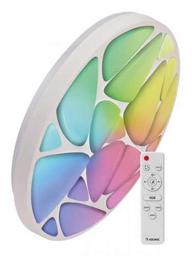 Светильник светодиодный PREMIUM SHELL RGB 75Вт 230В 3000-6500К 6000лм IP40 500х80мм настенно-потолочныйуправляемый с пультом ДУ с RGB подсветкой КОСМОС KSShelRGB75W Светильник светодиодный PREMIUM SHELL RGB 75Вт 230В 3000-6500К 6000лм IP40 500х80мм настенно-потолочныйуправляемый с пультом ДУ с RGB подсветкой КОСМОС KSShelRGB75W
