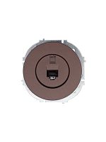 Розетка компьютерная СП OSEN RJ45 кат.6 механизм шоколад LEZARD 743-7388-140