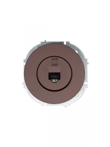 Розетка компьютерная СП OSEN RJ45 кат.6 механизм шоколад LEZARD 743-7388-140 Розетка компьютерная СП OSEN RJ45 кат.6 механизм шоколад LEZARD 743-7388-140