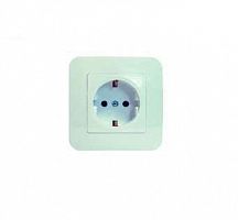 Розетка 1-м СП Lillium N 10А с заземл. бакелит бел. Makel 55028