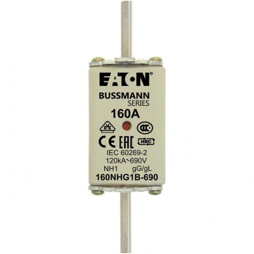 Предохранитель NH 160A 690В gG 1 двойн. индикация EATON 160NHG1B-690 фото 2