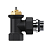 Набор термостатический угловой Design 1/2дюйм М30х1.5 черн. Royal Thermo НС-1640381