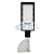 Кронштейн для консольного светильника КР-3.1 накладного монтажа или под бандажную ленту с переменным углом сер. (сталь 2мм 230х150х150 d57) Rexant 607-410