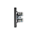 Розетка компьютерная 2-м СП STRONG RJ45 + RJ45 кат.6 IP20 графит Kranz KR-78-0725-6