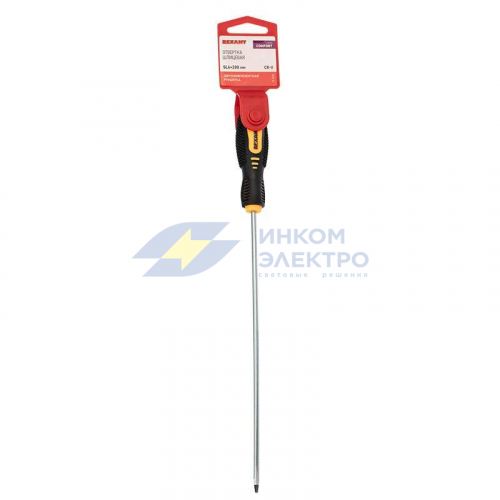 Отвертка шлицевая SL 4х200мм двухкомпонентная рукоятка Rexant 12-6426