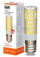 Лампа светодиодная CORN 7Вт капсула 3000К E14 230В керамика IEK LLE-CORN-7-230-30-E14