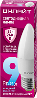 Лампа светодиодная 90 414 OLL-C37-9-230-6.5K-E27-FR 9Вт свеча 6500К E27 90-240В PRO ОНЛАЙТ 90414