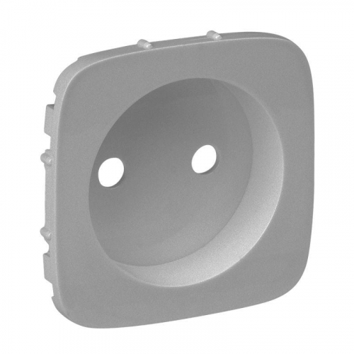 Панель лицевая Valena Allure для силовой розетки 2К алюм. Leg 754977 Панель лицевая Valena Allure для силовой розетки 2К алюм. Leg 754977