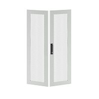 Дверь двустворчатая для IT-CQE 1200х600 перфорир. RAL7035 DKC RGITCPMD1260